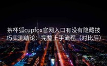 茶杯狐cupfox官网入口有没有隐藏技巧实测结论：完整上手流程（对比后）