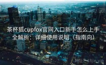茶杯狐cupfox官网入口新手怎么上手全解析：详细使用说明（指南向）