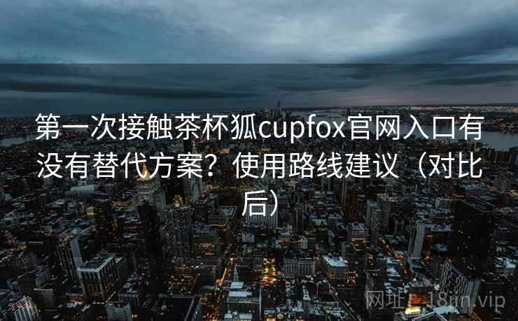 第一次接触茶杯狐cupfox官网入口有没有替代方案？使用路线建议（对比后）  第1张