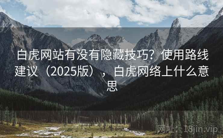 白虎网站有没有隐藏技巧？使用路线建议（2025版），白虎网络上什么意思  第2张