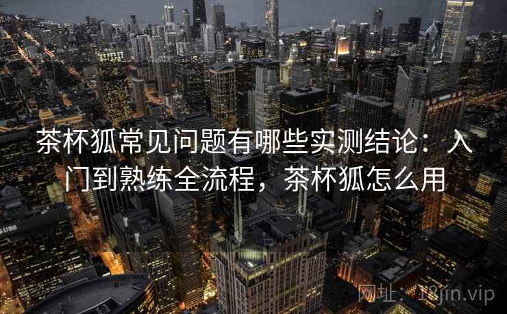 茶杯狐常见问题有哪些实测结论：入门到熟练全流程，茶杯狐怎么用  第1张